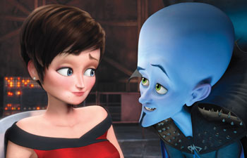 Megamind with Will Farrell, Tina Fey, Brad Pitt